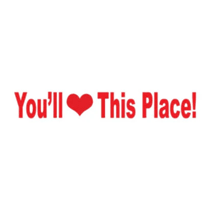 "You'll Heart This Place" - Corrugated Rider - Red - Medium