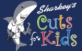 Sharkey’s Cuts for Kids – Katy logo representing a fun, family-friendly children’s hair salon in Katy, TX, offering safe, sty