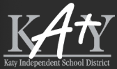 Exterior view of a Katy Independent School District campus with students walking, representing excellence in education and co