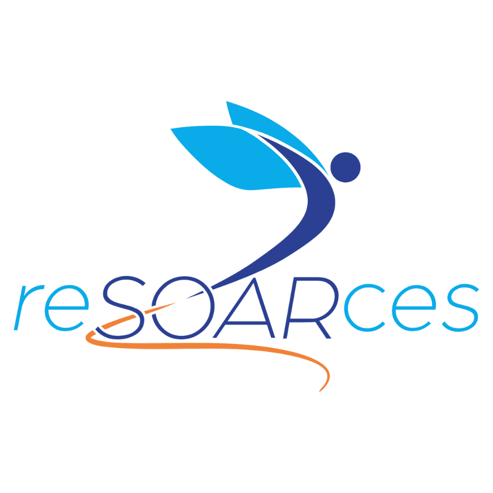 Resoarces, with the word "SOAR" capitalized, and an icon with wings SOARing above the company name