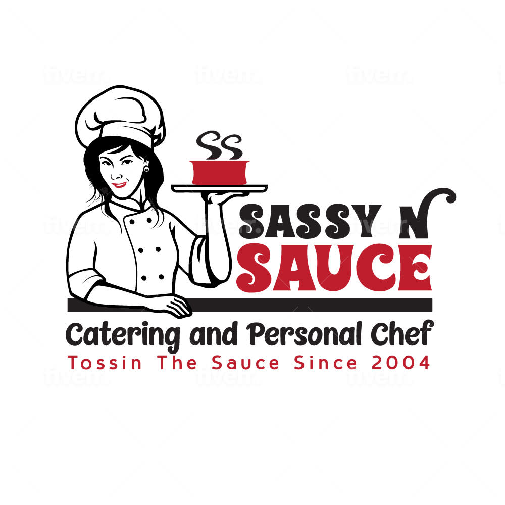 Sassy n Sauce Catering & Personal Chef logo "Tossin The Sauce Since 2004"