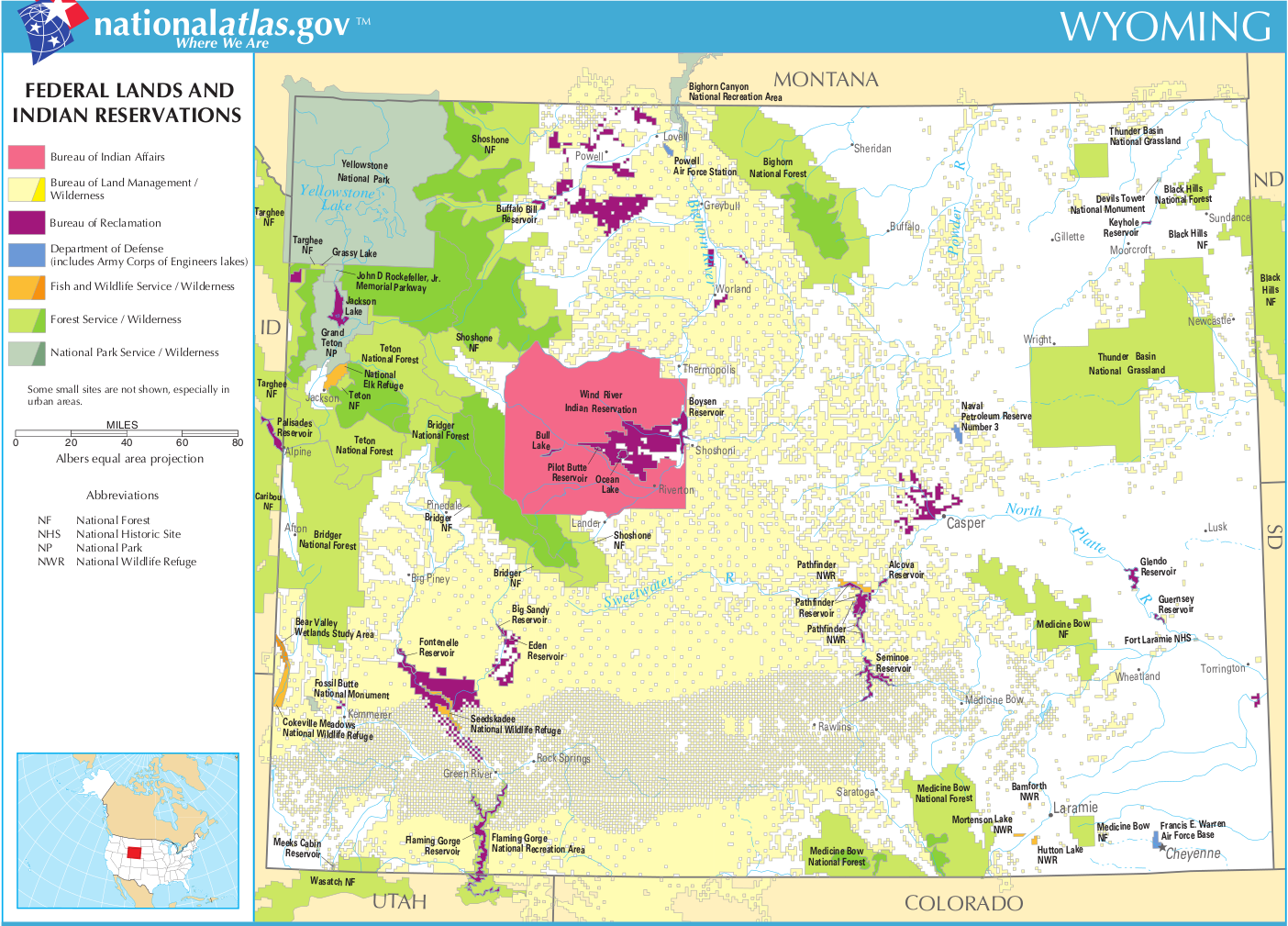 can you visit indian reservations in wyoming