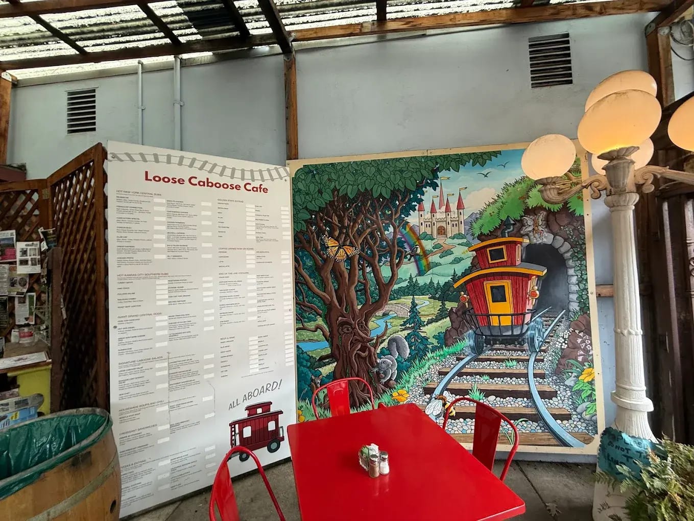 Loose Caboose Cafe Outdoor Dining