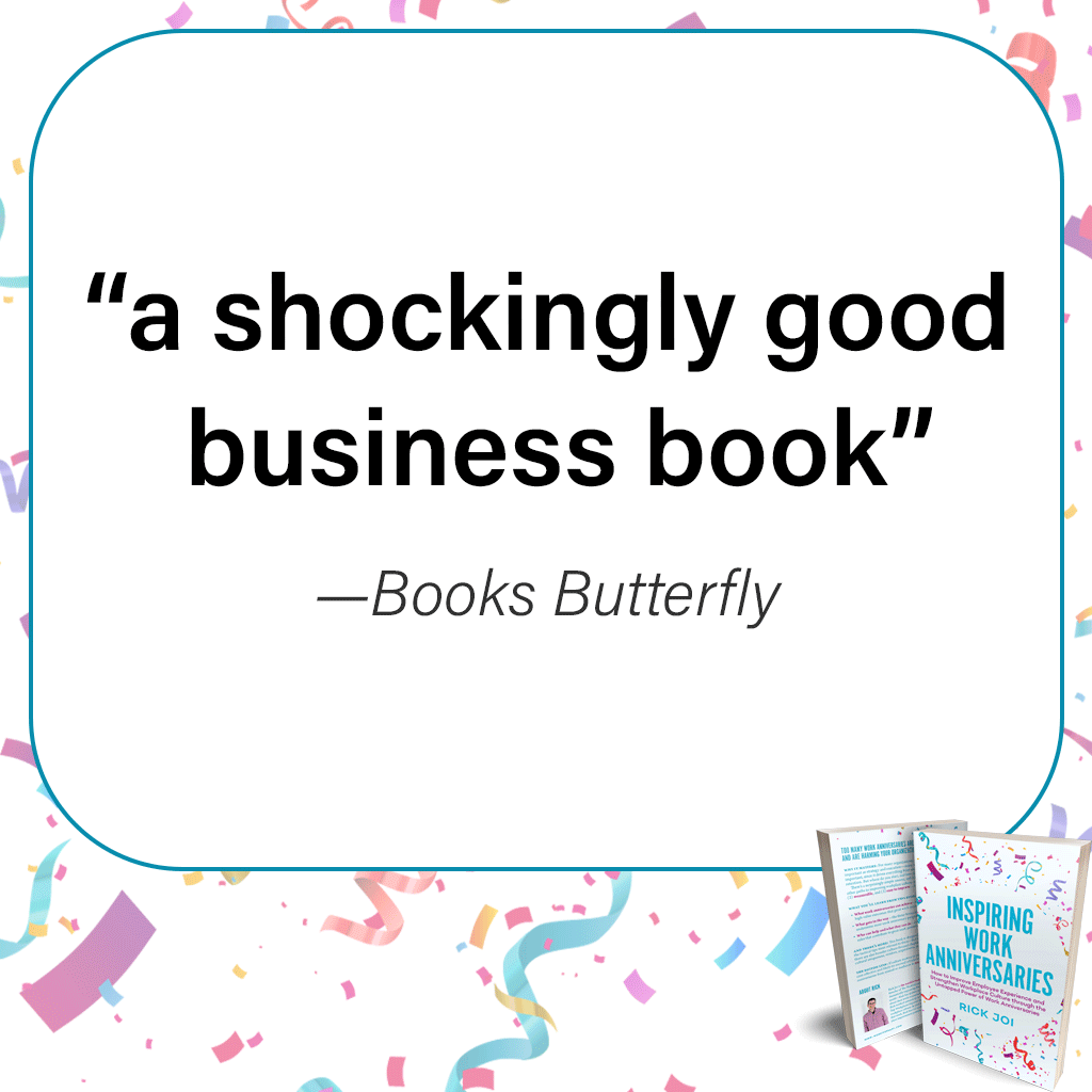 Editorial review quotes about Inspiring Work Anniversaries