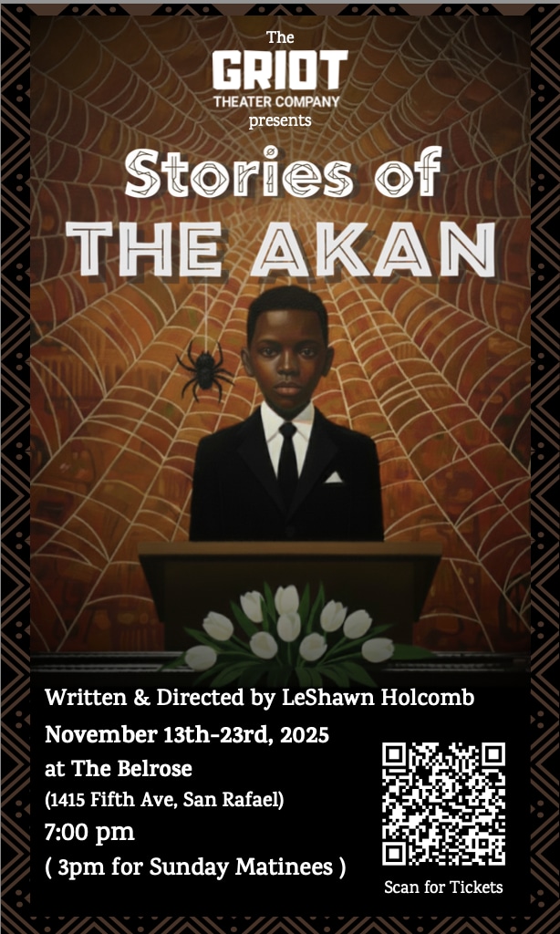 A photo of Akan in front of a podium