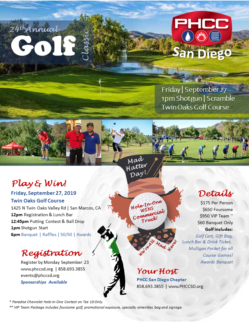 PHCC Golf 2019 Golf Flyer