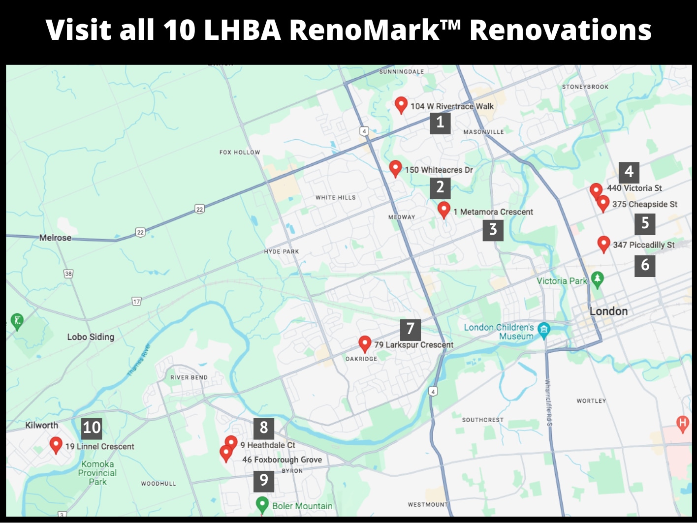 2024 Parade of Renovations MAP