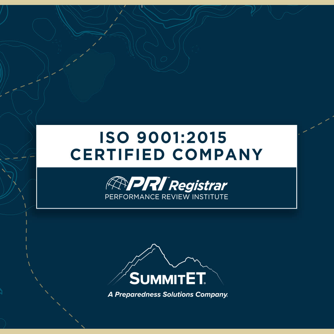 SummitET Earns ISO Certification