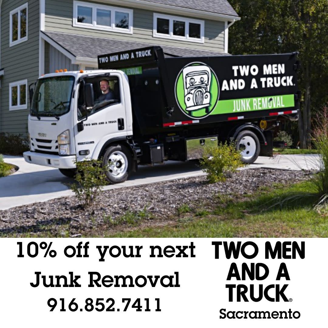 Save 10% off your next Junk removal with Two Men And A Truck Sacramento