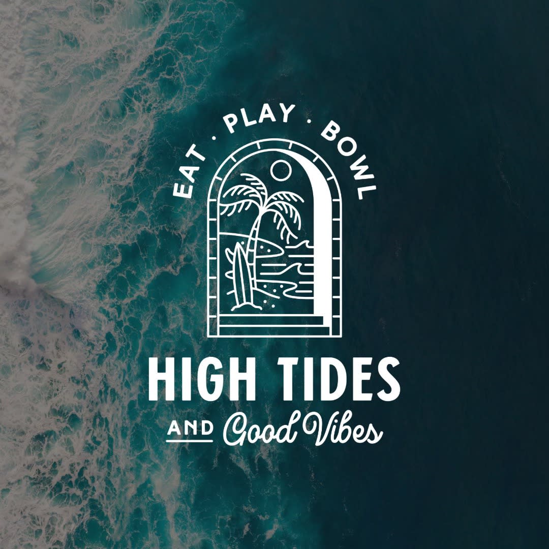 An artists' rendering of Hid Tides & Good Vibes.