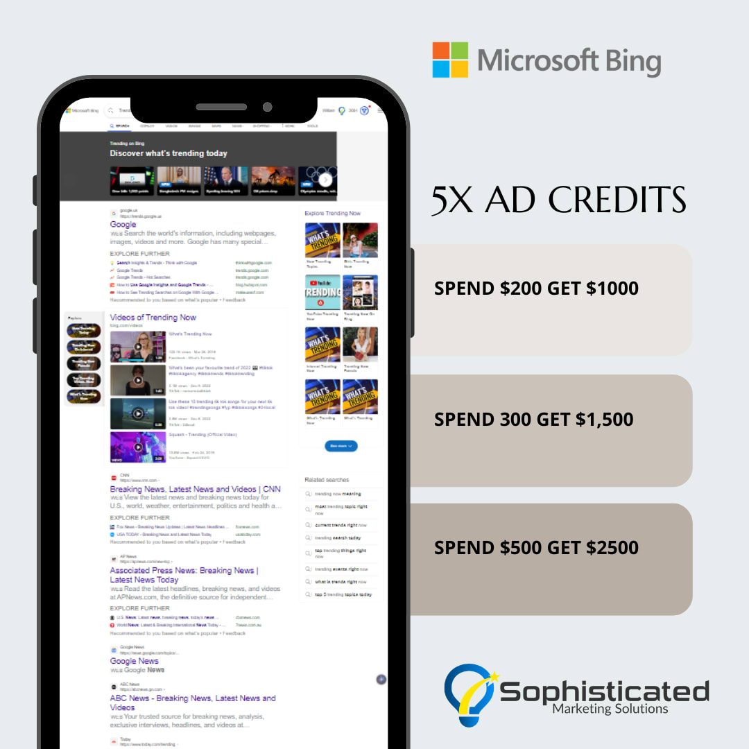 Microsoft Bing Ad Credits
