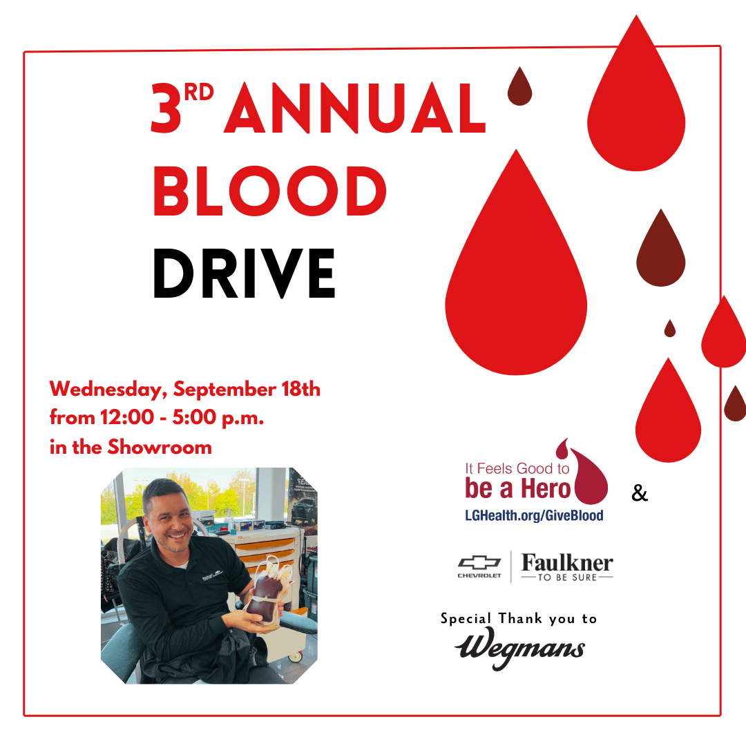 Faulkner Chevrolet Blood Drive Graphic