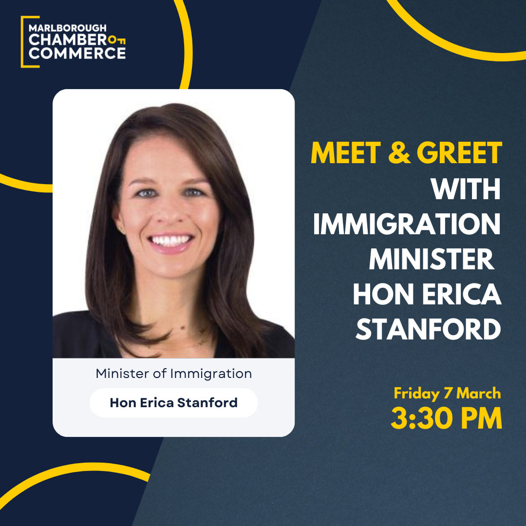 Meet & Greet With Immigration Minister Hon Erica Stanford, Friday 7 March, 3:30PM