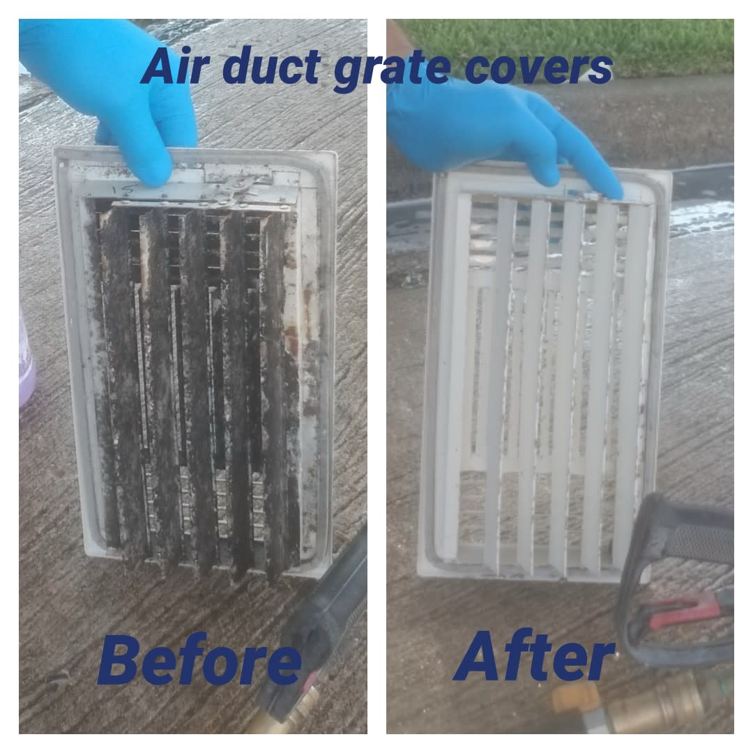 air duct grate cover cleaning before and after