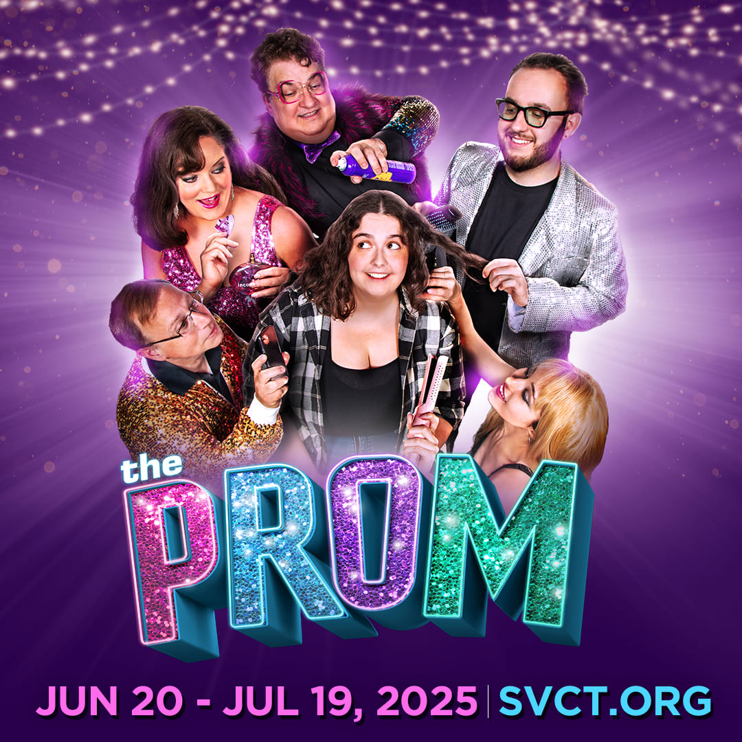 actors and logo for the prom