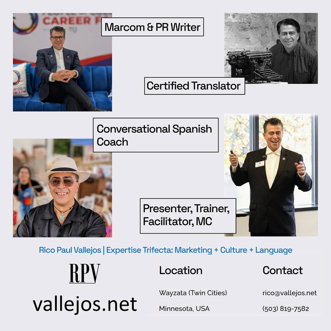 Rico Paul Vallejos, Writer/Translator and Presenter/Coach/MC