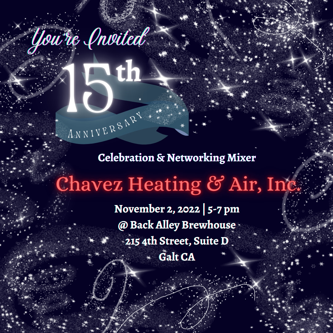 15th Anniversary Celebration & Mixer for Chavez Heating & Air @ Back Alley Brewhouse, 11/2/2022, 5-7pm