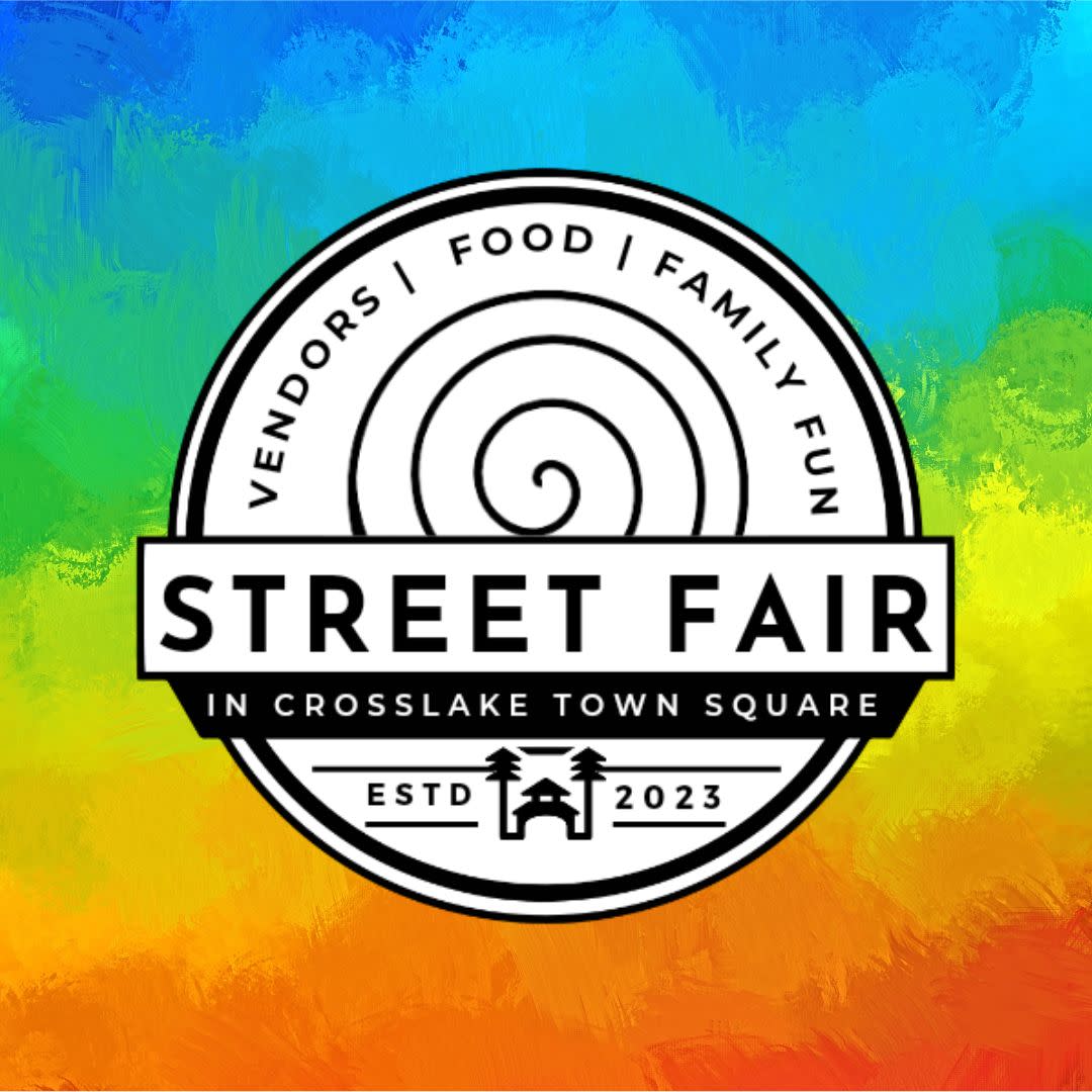street fair in crosslake town square