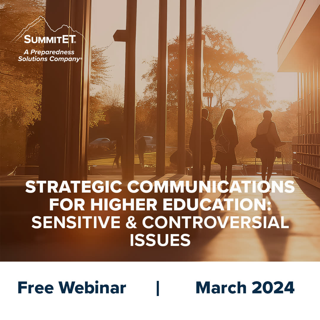 Strategic Communications Webinar for Higher Education Professionals. March 13 and 14, 2024