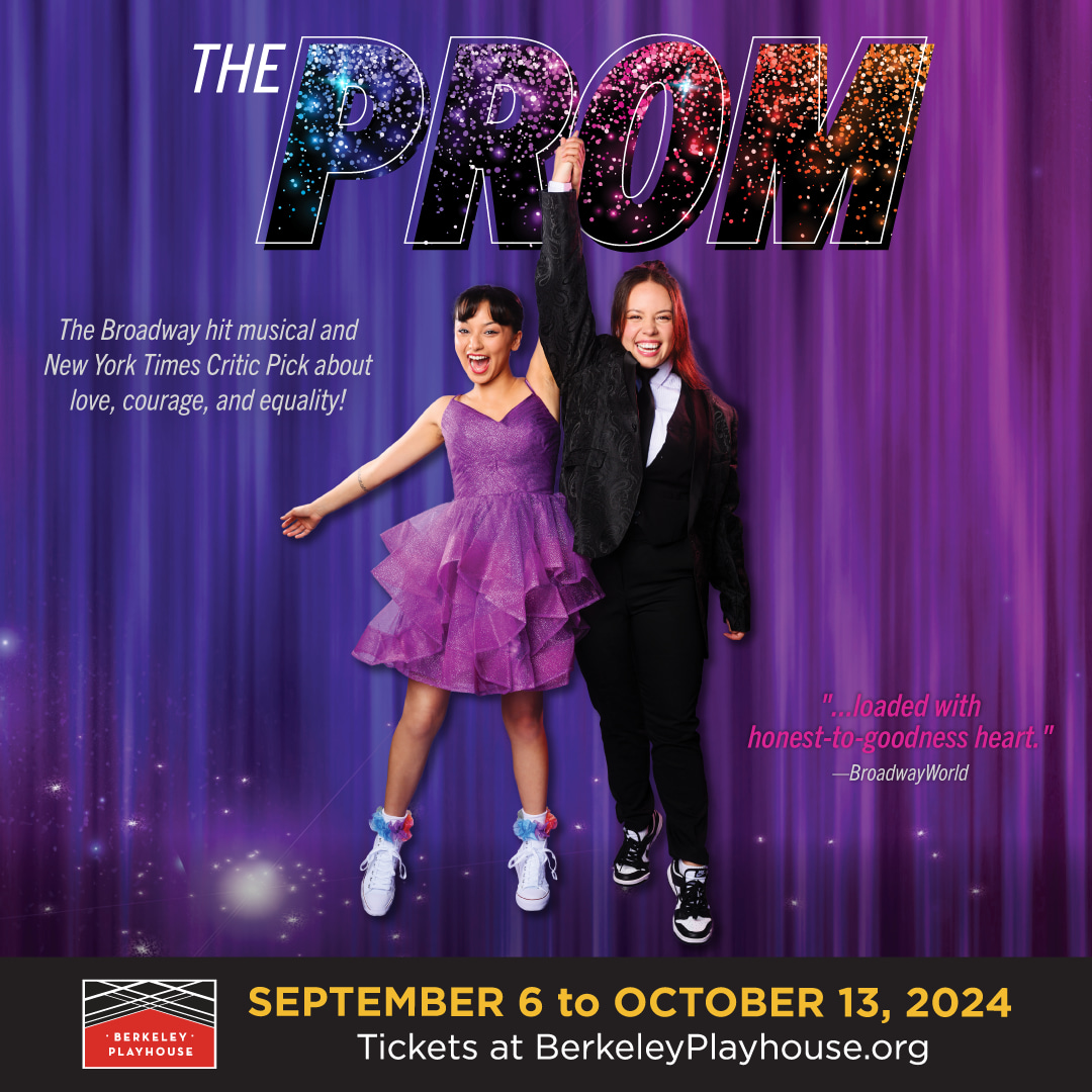 Against a purple-toned background are the words THE PROM in glittery letters at the top. Underneath are Aleshani Altan, who p