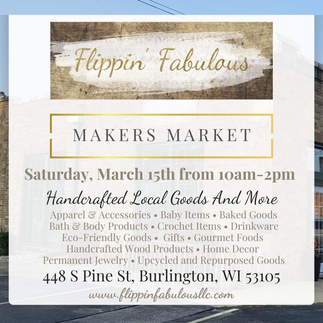 Makers Market At Flippin' Fabulous On March 15th, 2025