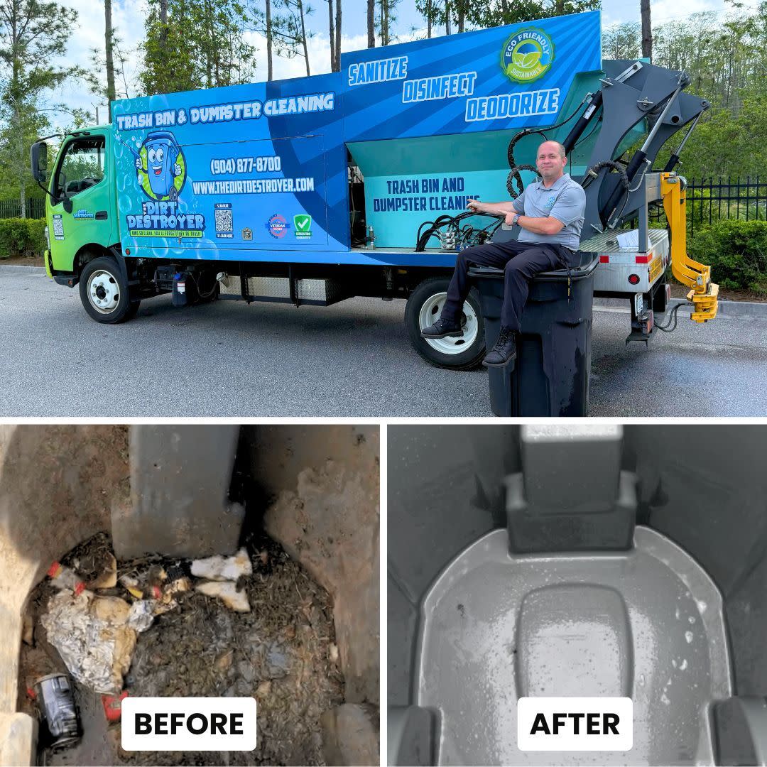 The Dirt Destroyer Truck With Before And After Photo