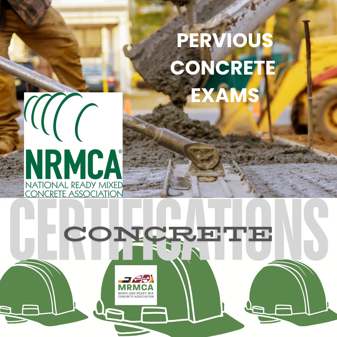 Pervious Concrete Contractor Exams