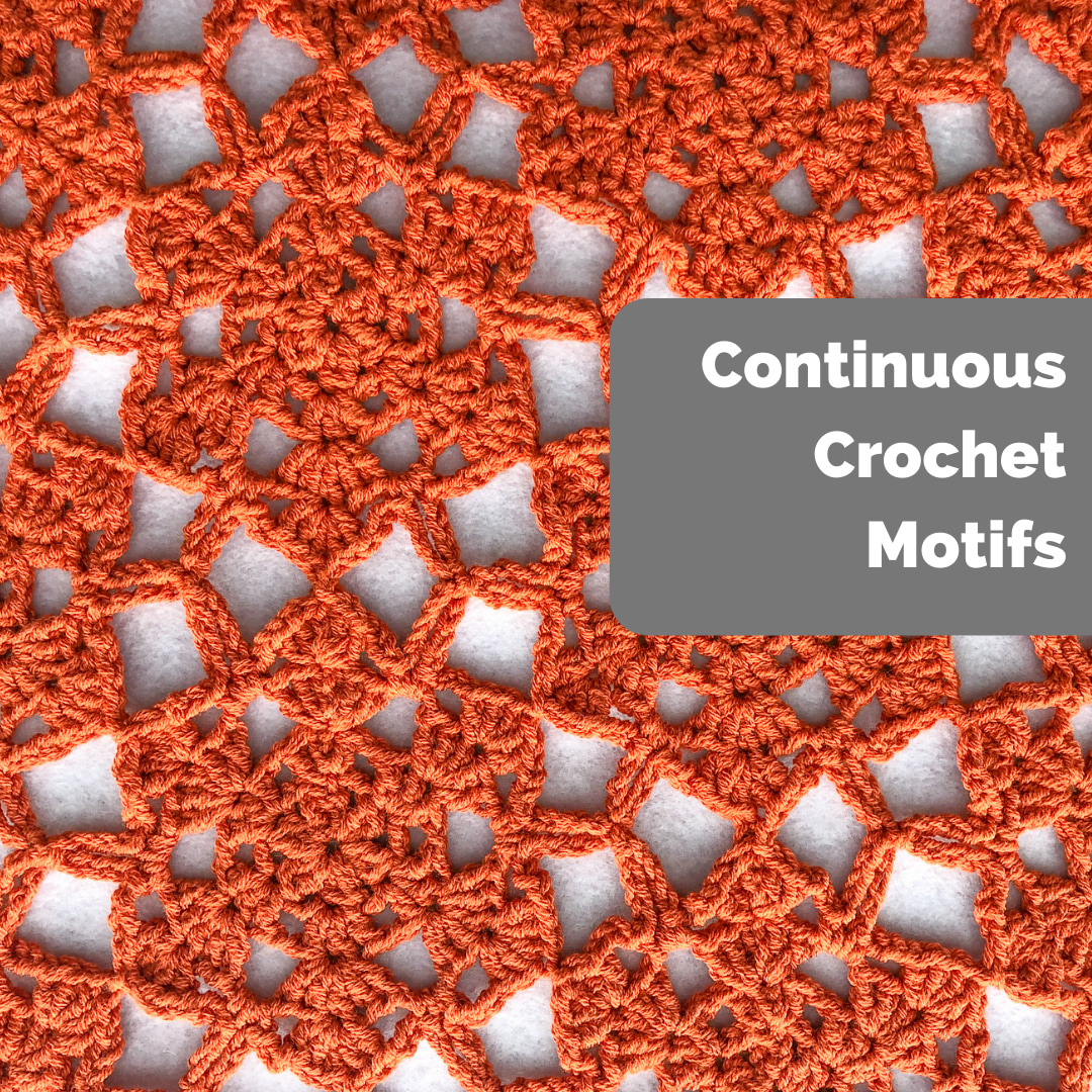 continuous crochet motifs