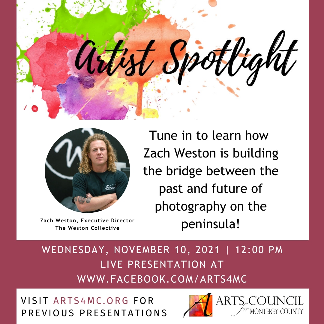 Zach Weston Artist Spotlight Arts Council For Monterey County