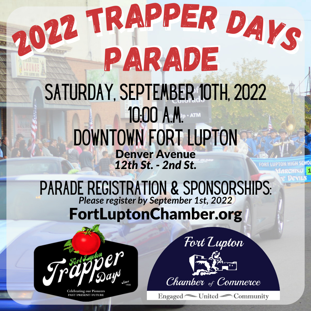 Trapper Days Parade Fort Lupton Chamber of Commerce