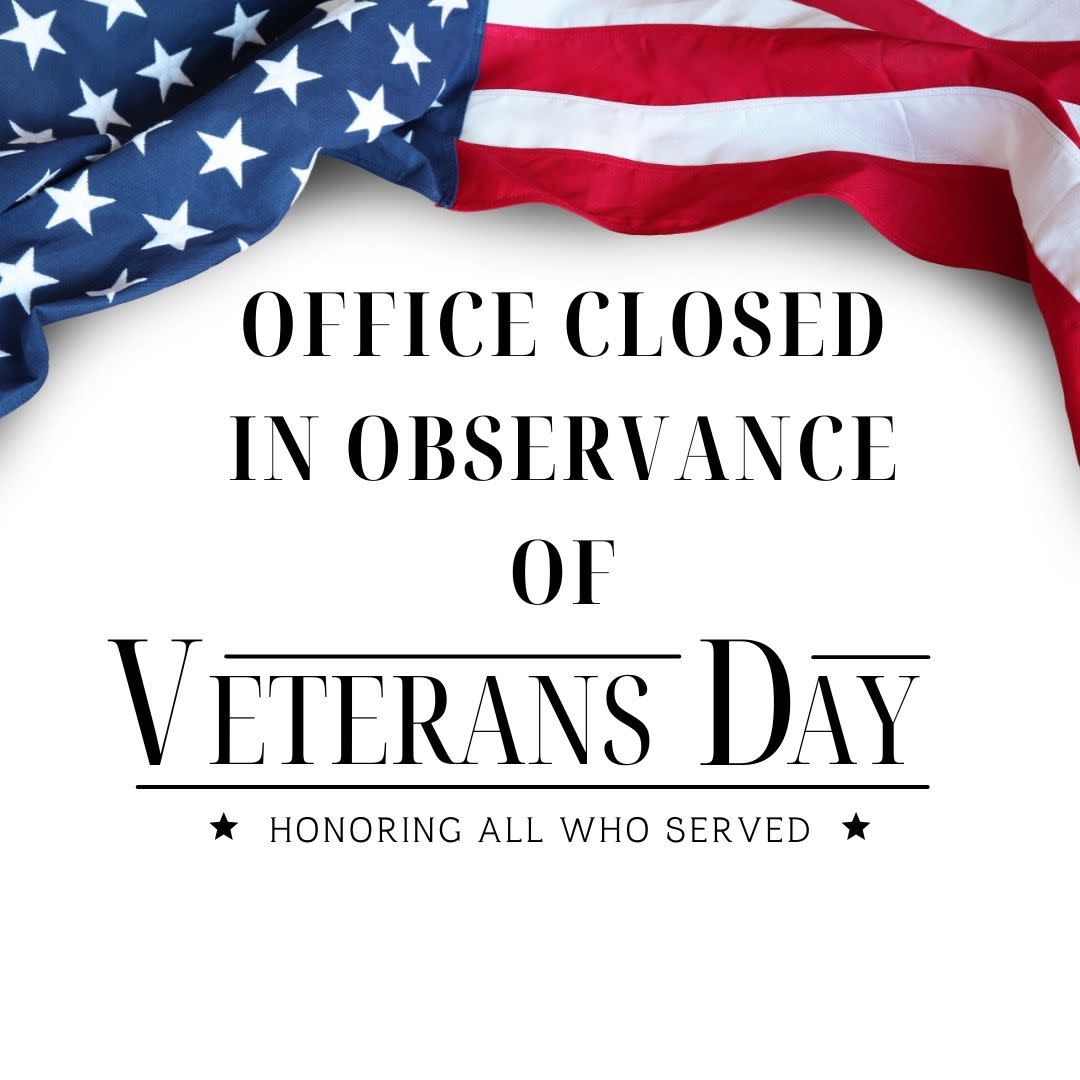 Office Closed in Observance of Veterans Day default Ada Area