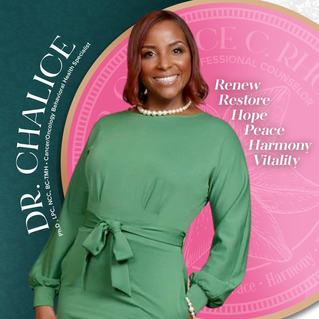 Dr. Chalice C. Rhodes, Licensed Professional Counselor, Renew, Restore, Hope, Peace, Harmony, Vitality