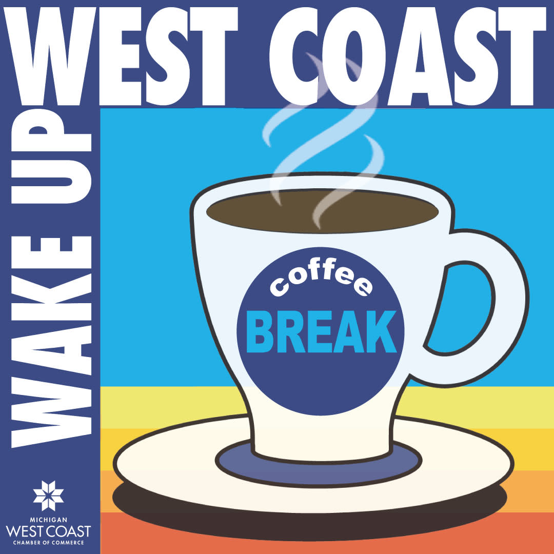 Wake Up West Coast Coffee Break Logo