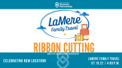 LaMere Family Travel ribbon cutting event