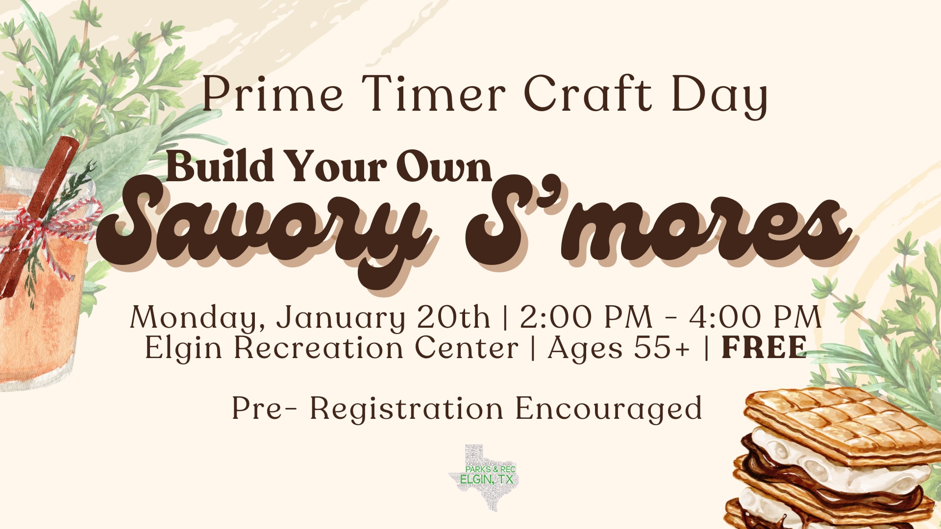 Savory Smores Ad for Ages 55+