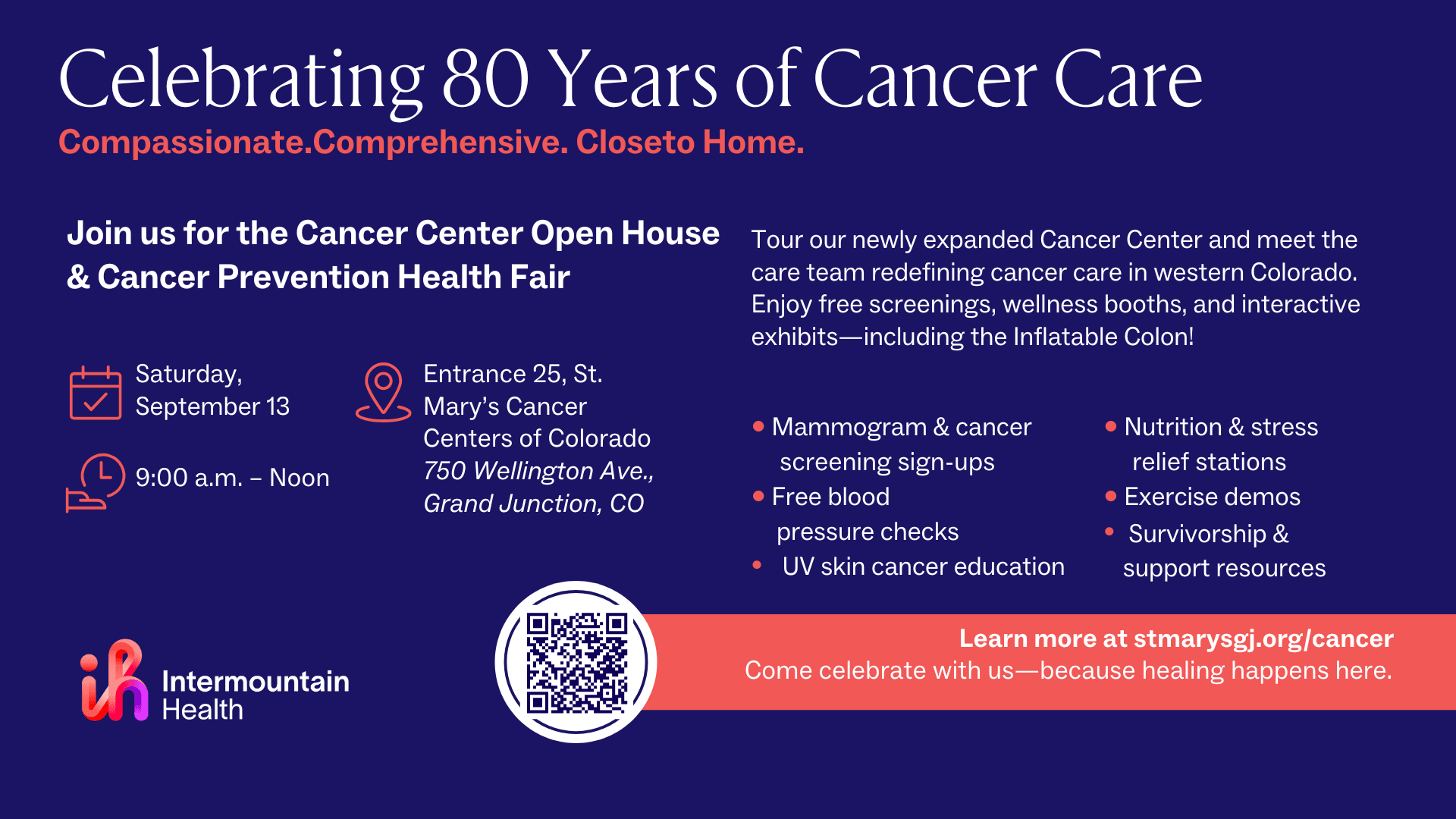 Saturday, September 13th, 9am to Noon