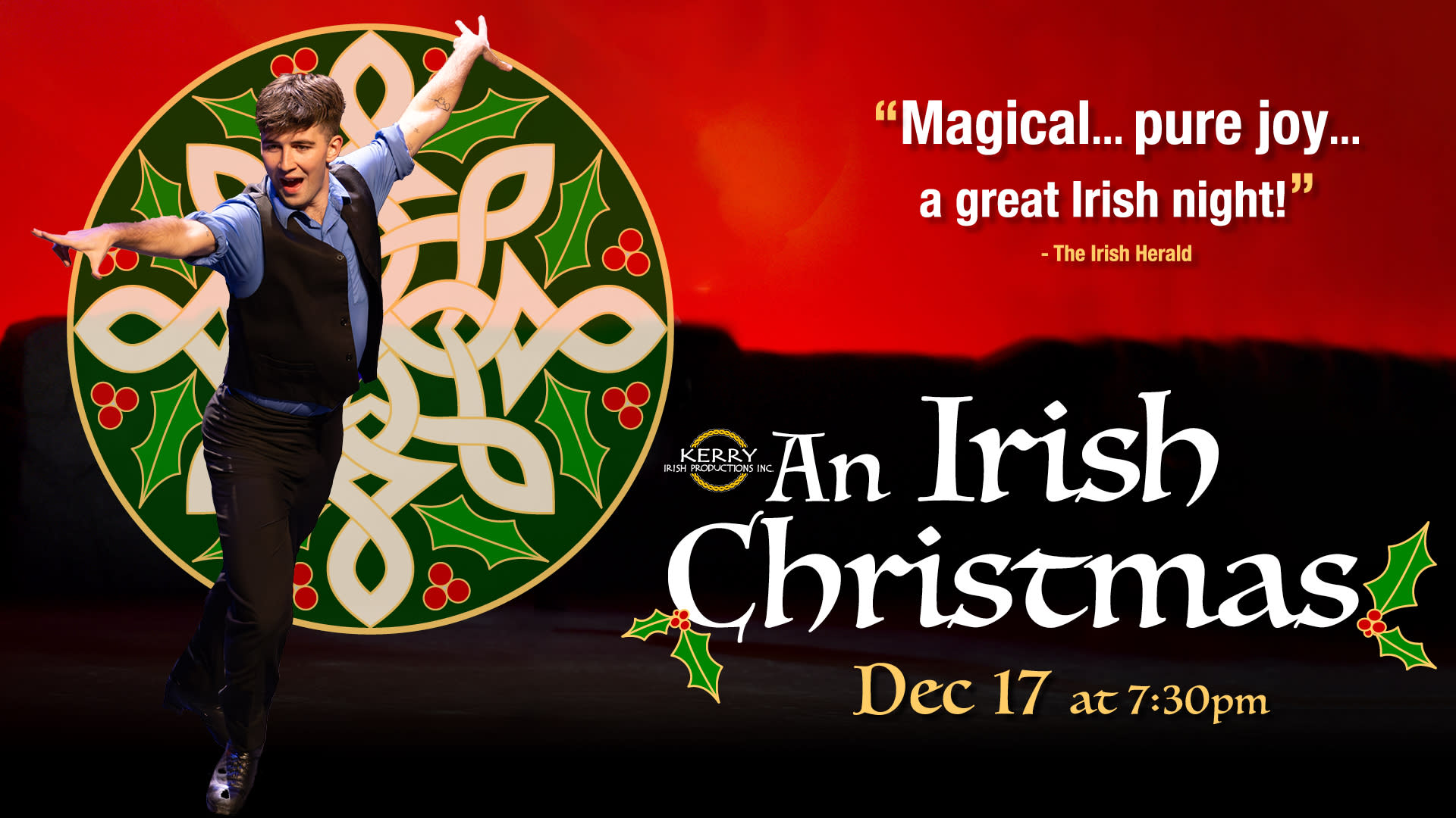 An Irish Christmas- Dec 17 at 7:30pm