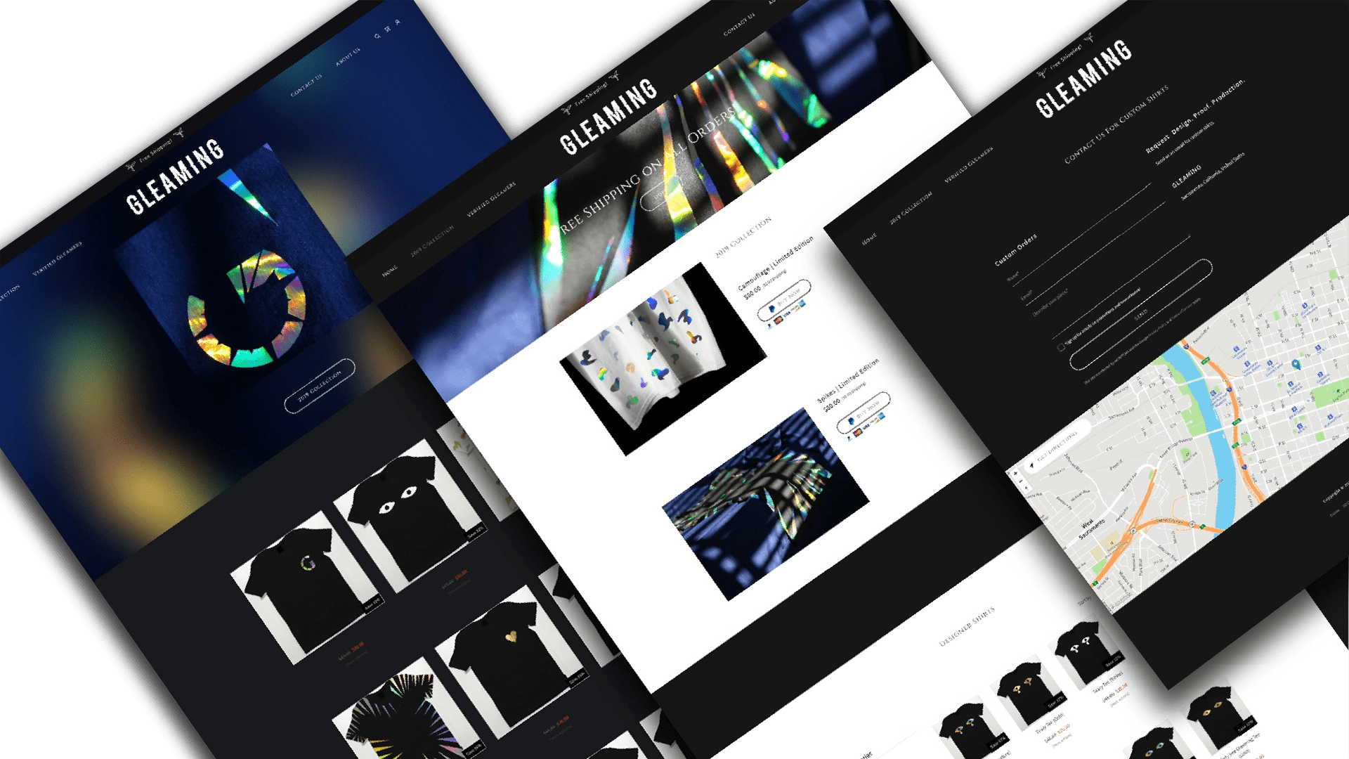 Gleaming Apparel E-Commerce Website Design