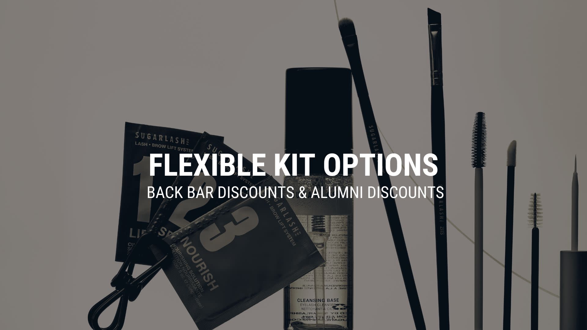 If you are a beauy or cosmetology school, partner with Sugarlash PRO to get flexible kit options to offer to your students