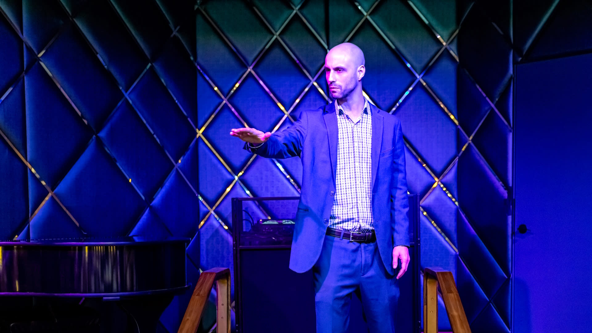 Jesse Dameron performing on stage