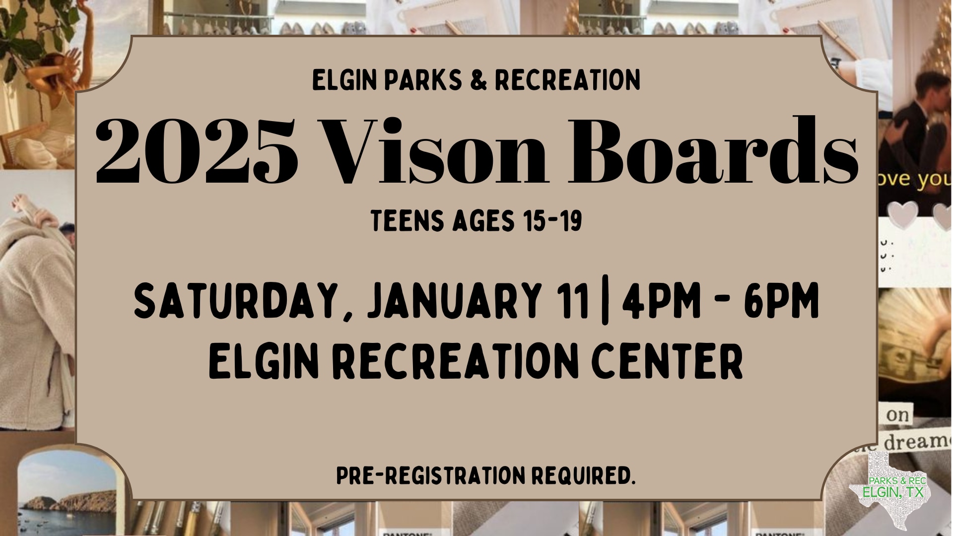 Teen Vision Board Program at the Recreation Center