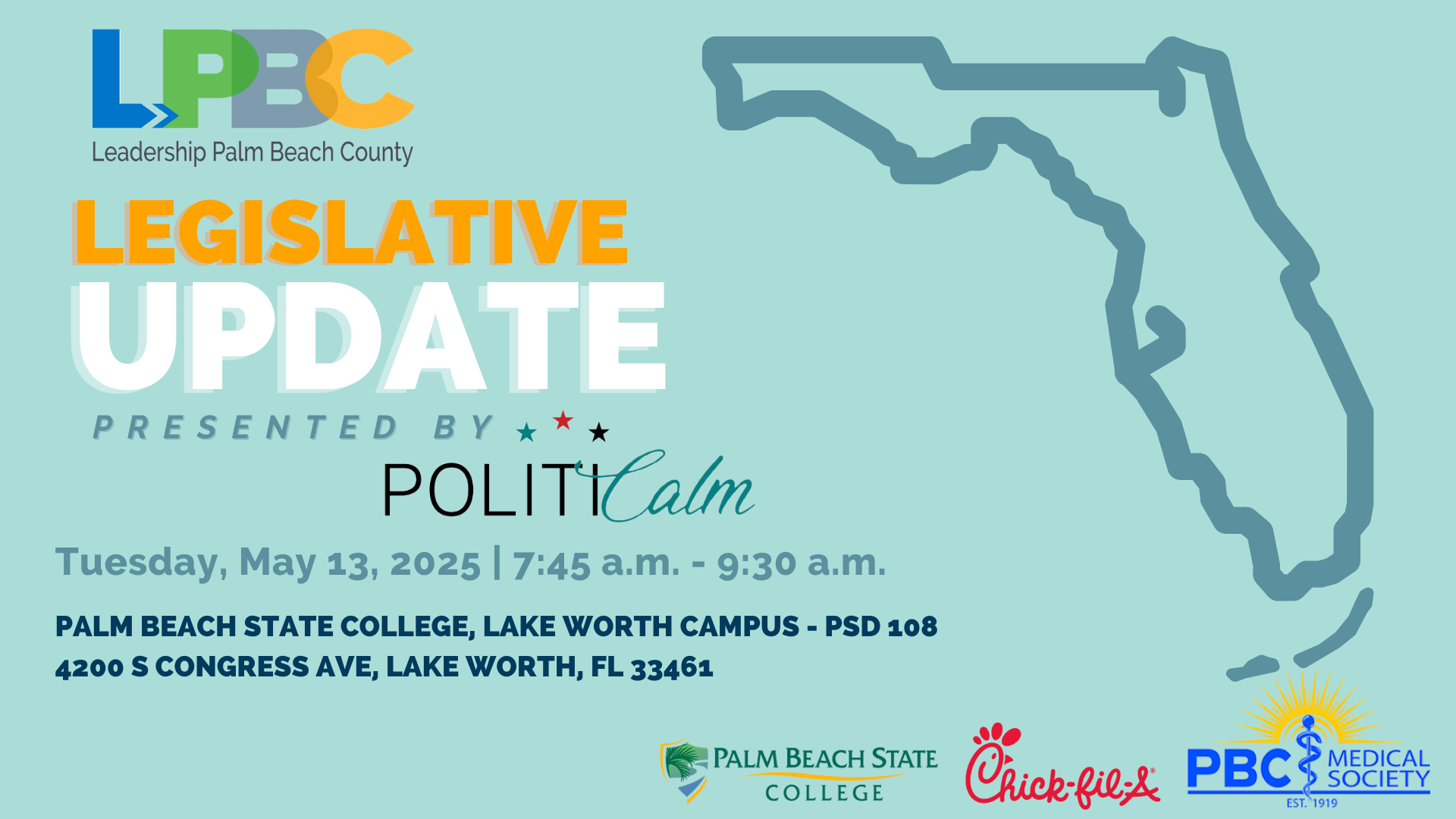 LPBC Legislative Update May 13, 2025. Presented by Politicalm.