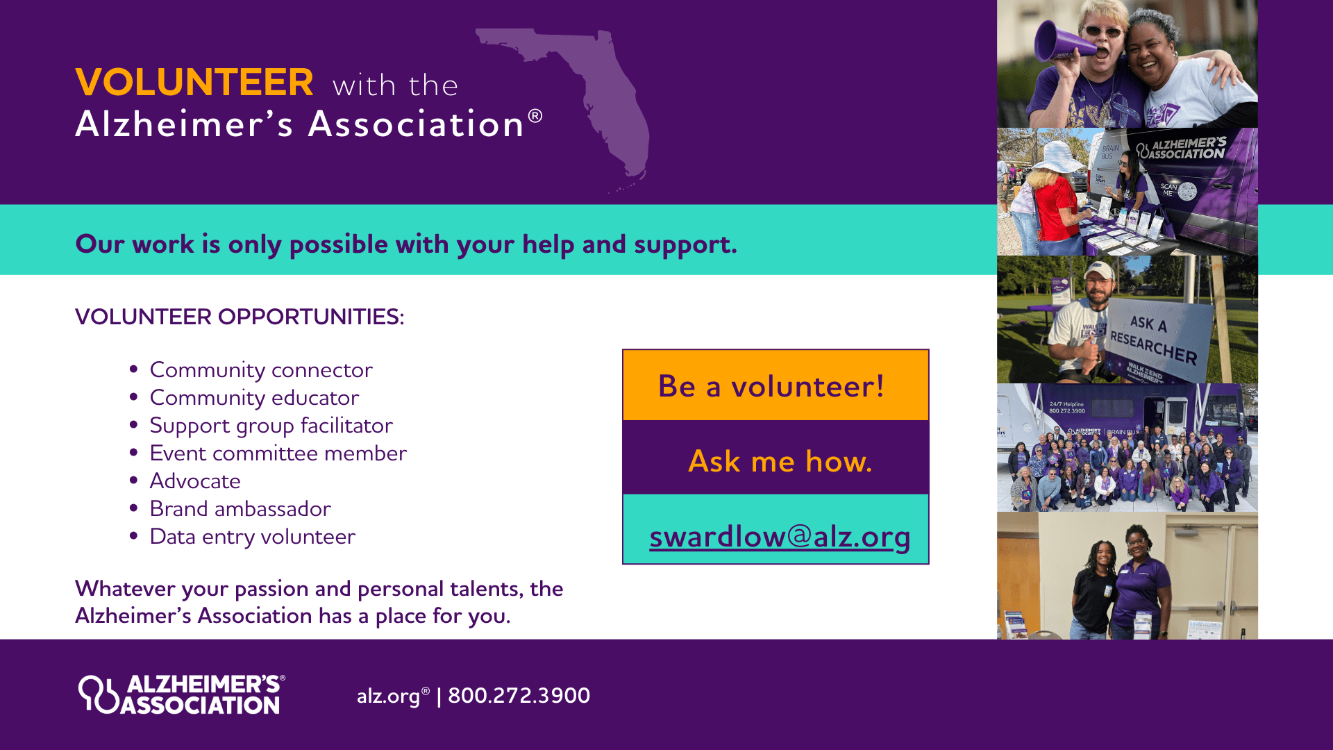 Be a volunteer!