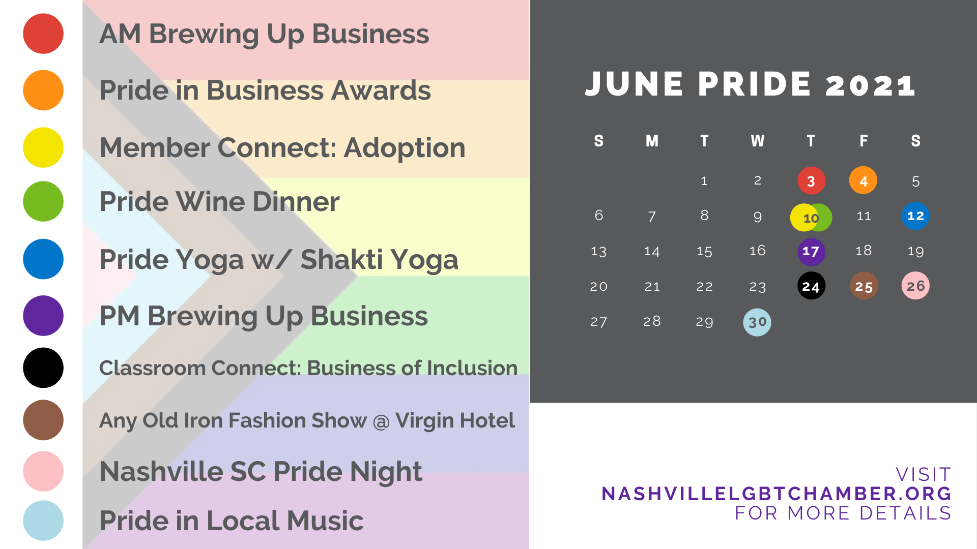 Announcing June Pride Month LGBT Chamber Events