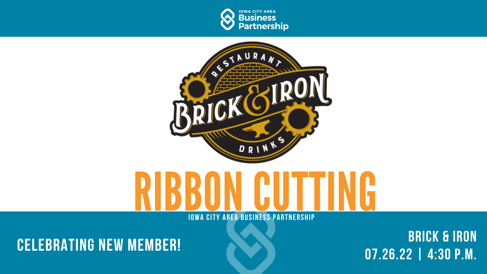 Brick & Iron Ribbon Cutting in Coralville Iowa