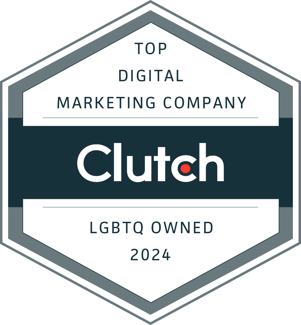 Top Digital Marketing Company Clutch. L G B T Q Owned 2024.
