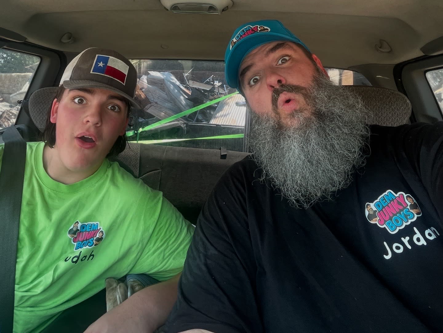 Photo of Dem Junky Boys, Jordan and Judah, who run a junk removal service in Greater Clarksville, TN