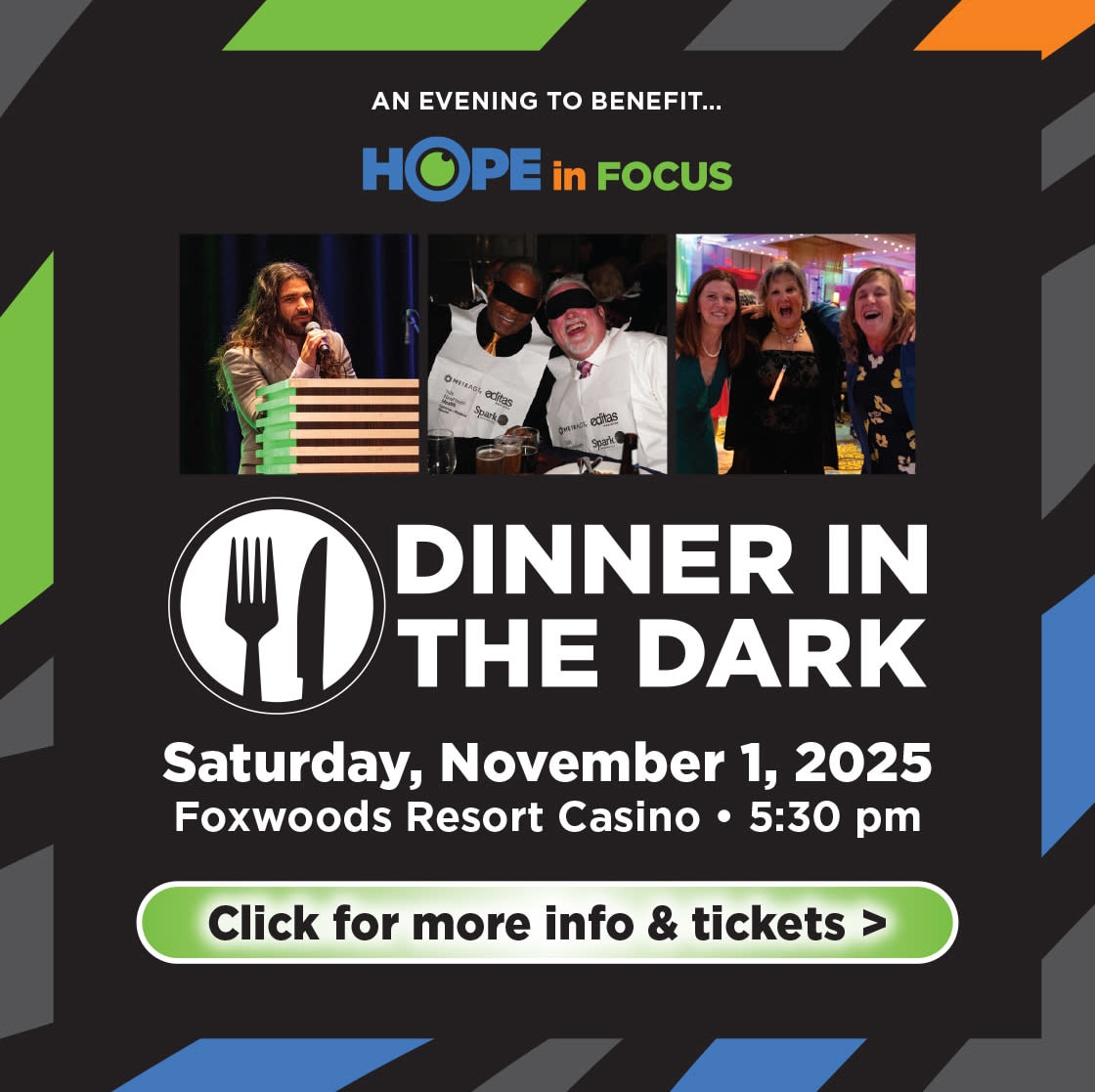 Dinner in the Dark 2025 Ad