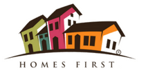 four multi-colored home icons