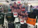 American flags at Sunshine Ace Hardware